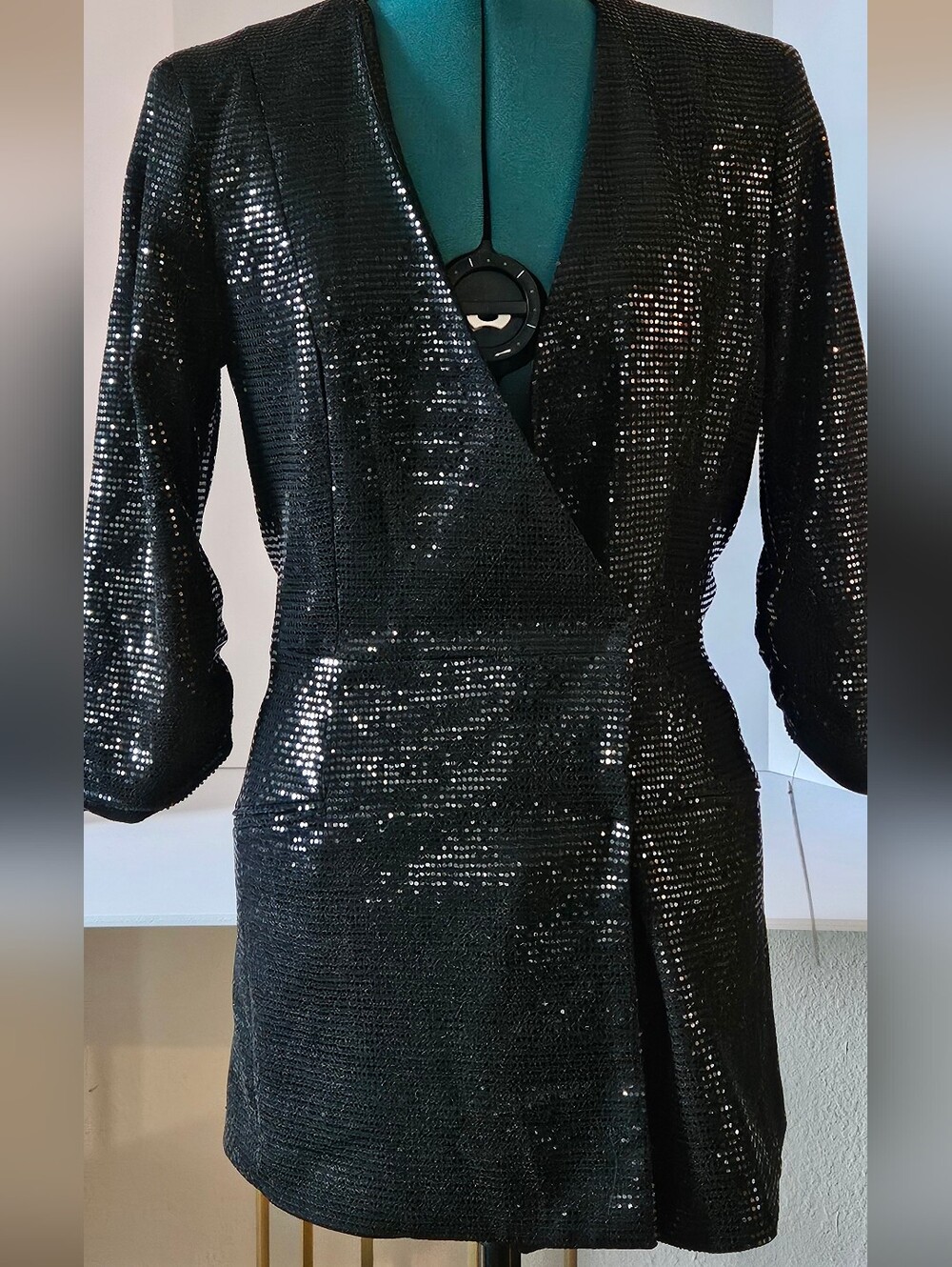 Tahari - Black Sequin Jacket/Dress